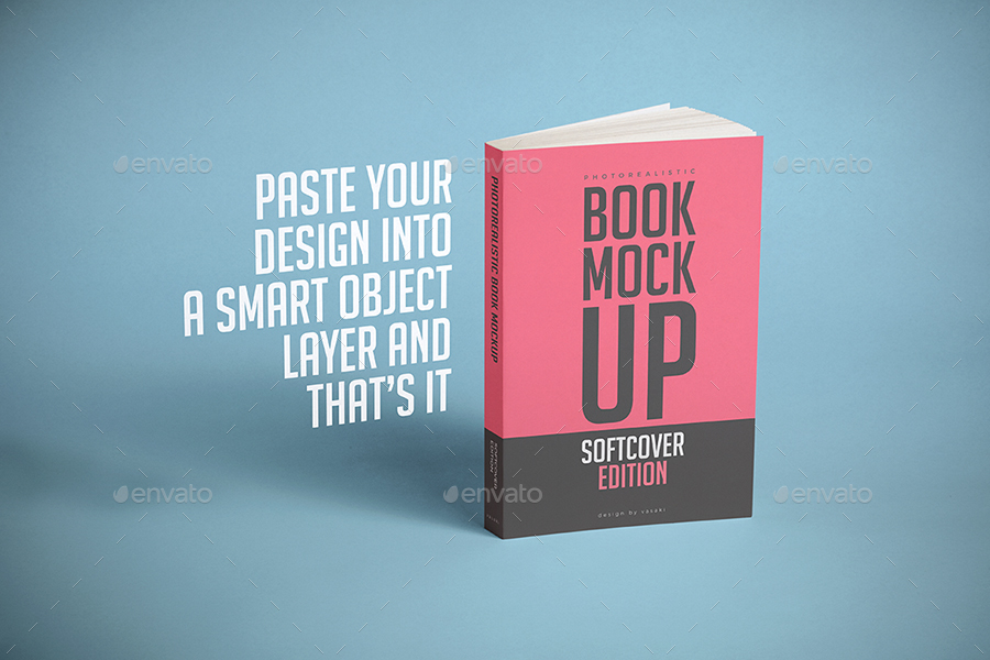 Softcover Book Mock Up Graphics GraphicRiver